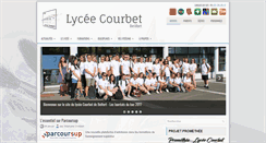 Desktop Screenshot of lycee-courbet.com