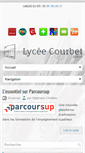 Mobile Screenshot of lycee-courbet.com